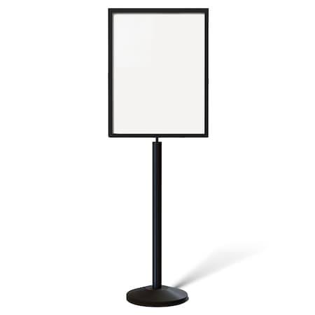 Sign Frame Floor Standing 22 X 28 In. V Black Steel